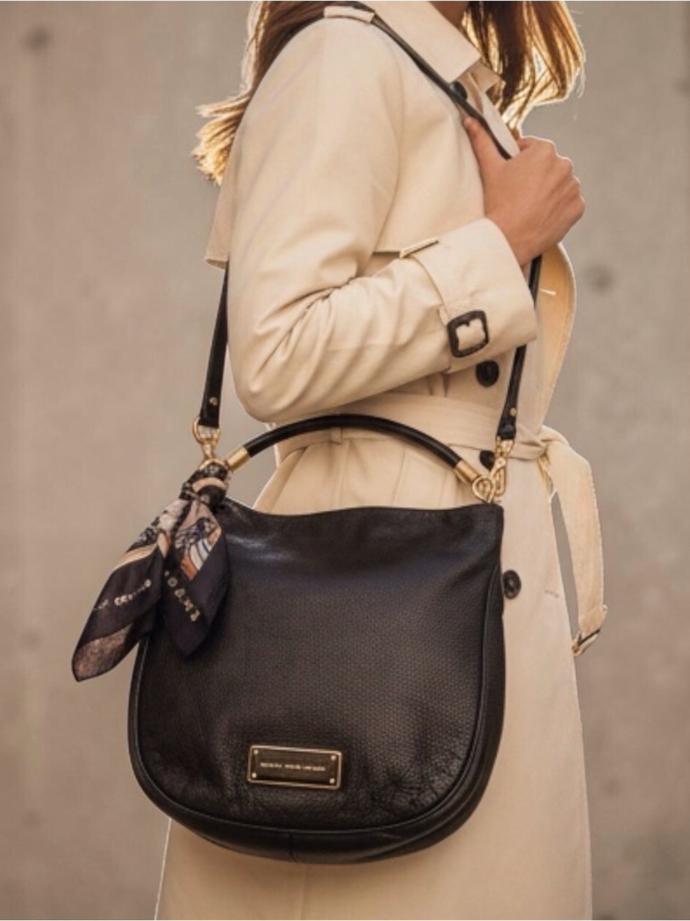 Vintage Marc By Marc Jacobs Black Leather Shoulder/ Crossbody Bag